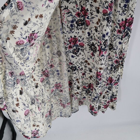 B.O.G Collective Wrap Dress Womens M Ivory Romantic Boho Garden Party Feminine - Picture 3 of 16